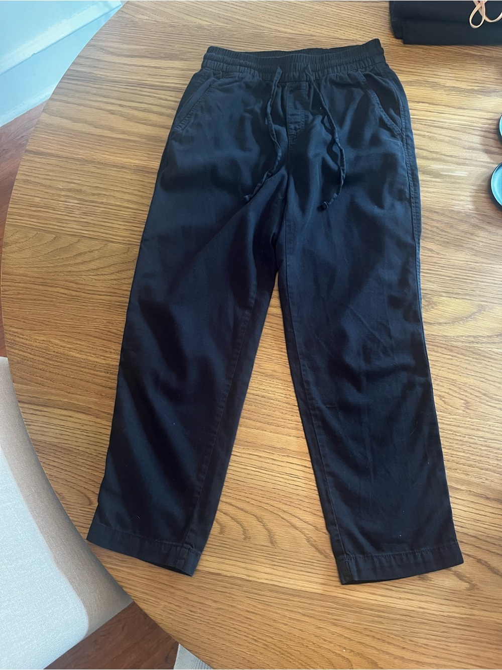 GAP Women's Black Elastic Waist Chinos